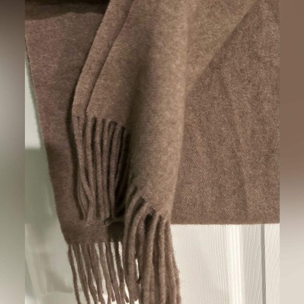 Gobi Mongolian Organic Cashmere Fringed Scarf - Picture 4 of 8